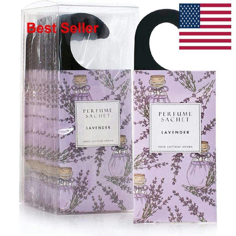Lavender Scented Sachets Long Lasting Air Freshener Hanging Closet Deodorizer